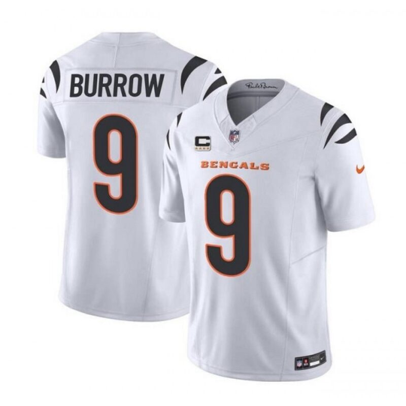 686239809a1ec_1 Men's Cincinnati Bengals #9 Joe Burrow White 2023 F.U.S.E. With 4-Star C Patch Vapor Untouchable Limited Stitched Jersey