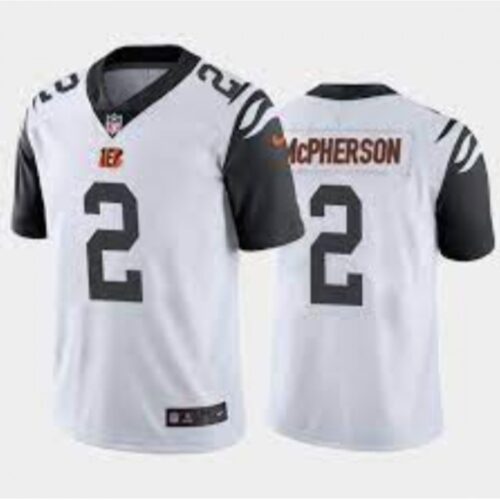 6862399f79b10_1 Men's Cincinnati Bengals #2 Evan McPherson White Color Rush Stitched Jersey