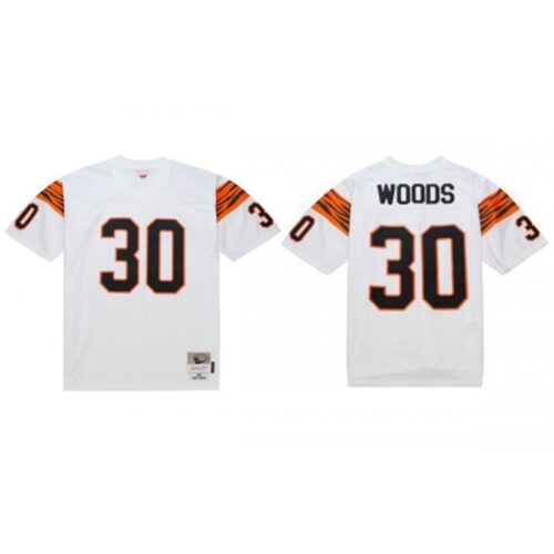686239a96d1fe_1 Men's Cincinnati Bengals #30 Ickey Woods White 1988 Stitched Jersey