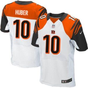686239b7aa480_1 Bengals #10 Kevin Huber White Men's Stitched NFL Elite Jersey