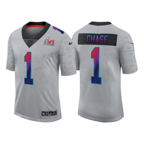 68623a316266d_1 Men's Cincinnati Bengals #1 Ja'Marr Chase 2022 Grey Super Bowl LVI Limited Stitched Jersey