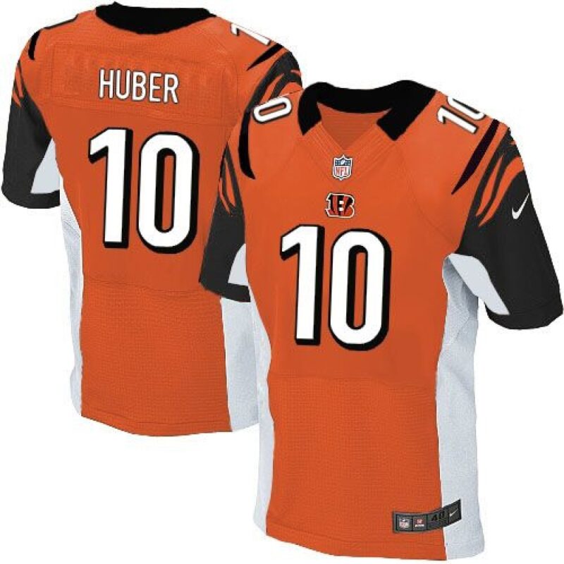 68623a63523ec_1 Bengals #10 Kevin Huber Orange Alternate Men's Stitched NFL Elite Jersey