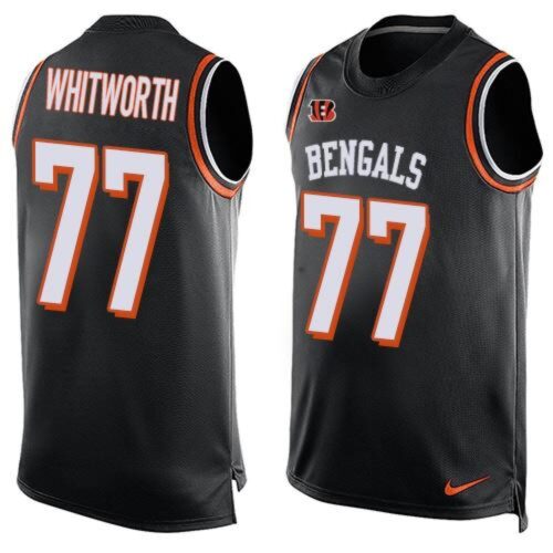 68623a9d46596_1 Bengals #77 Andrew Whitworth Black Team Color Men's Stitched NFL Limited Tank Top Jersey