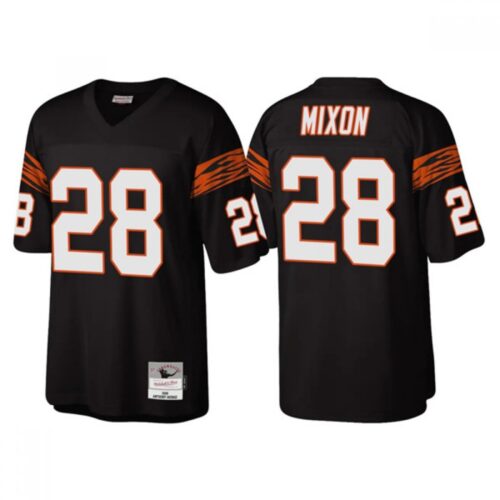 68623b354ebee_1 Men's Cincinnati Bengals #28 Joe Mixon Black Throwback Legacy Stitched Jersey