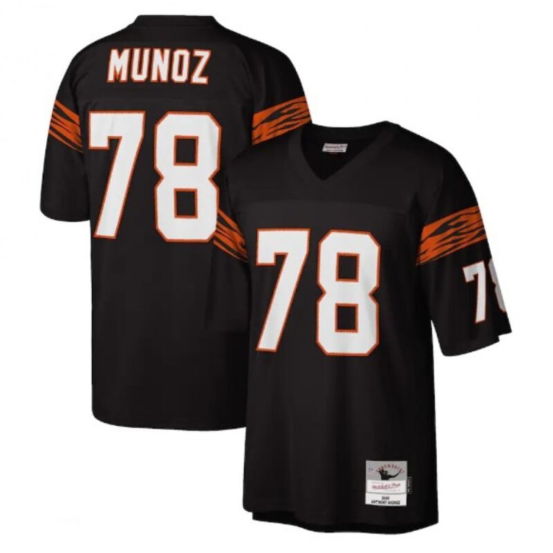 68623b3f1af42_1 Men's Cincinnati Bengals #78 Anthony Munoz Black Throwback Legacy Stitched Jersey