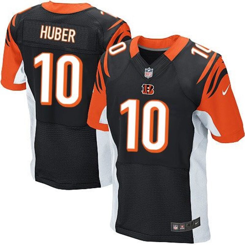 68623b9a12f5f_1 Bengals #10 Kevin Huber Black Team Color Men's Stitched NFL Elite Jersey
