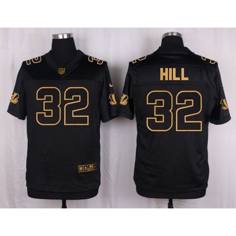 68623bb4ef5a4_1 Bengals #32 Jeremy Hill Black Men's Stitched NFL Elite Pro Line Gold Collection Jersey