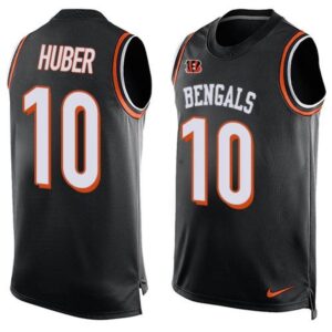 68623bf02713b_1 Bengals #10 Kevin Huber Black Team Color Men's Stitched NFL Limited Tank Top Jersey