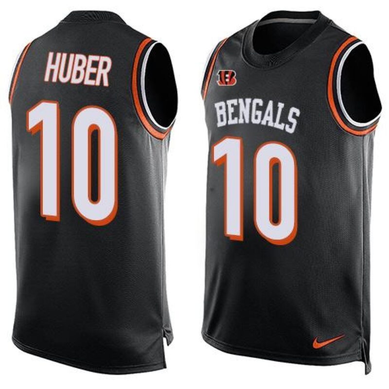 68623bf02713b_1 Bengals #10 Kevin Huber Black Team Color Men's Stitched NFL Limited Tank Top Jersey