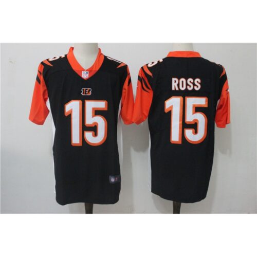 68623bfd5171c_1 Men's Cincinnati Bengals #15 John Ross Black Team Color Stitched NFL Vapor Untouchable Limited Jersey