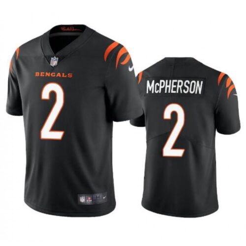 68623c03a19fb_1 Men's Cincinnati Bengals #2 Evan McPherson Black Vapor Untouchable Limited Stitched Jersey