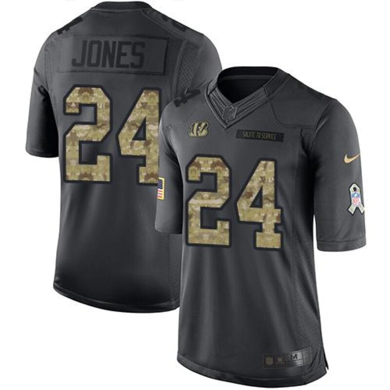 68623c1a7b6d5_1 Bengals #24 Adam Jones Black Men's Stitched NFL Limited 2016 Salute to Service Jersey