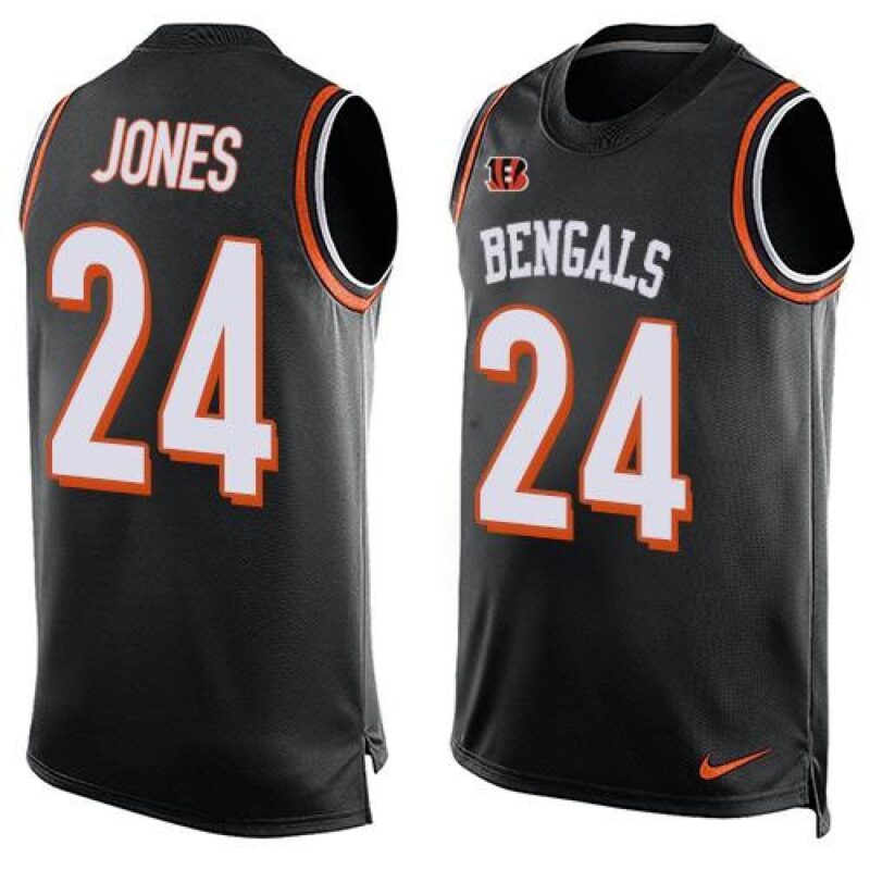 68623c1dc25a4_1 Bengals #24 Adam Jones Black Team Color Men's Stitched NFL Limited Tank Top Jersey