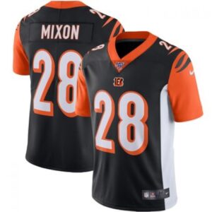 68623c37efef2_1 Men's Cincinnati Bengals #28 Joe Mixon Black 2019 100th Season Vapor Untouchable Limited Stitched NFL Jersey
