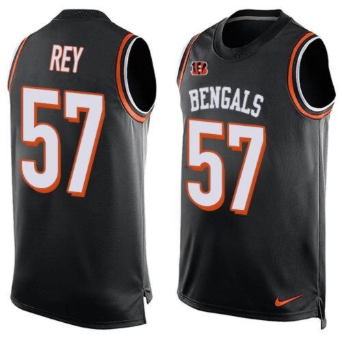 68623c80b70c4_1 Bengals #57 Vincent Rey Black Team Color Men's Stitched NFL Limited Tank Top Jersey