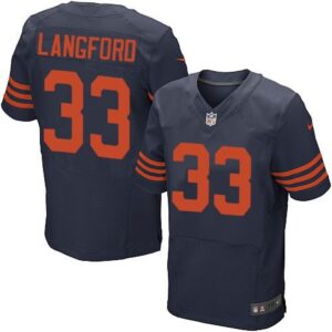 68623e620f4ce_1 Bears #33 Jeremy Langford Navy Blue 1940s Throwback Men's Stitched NFL Elite Jersey