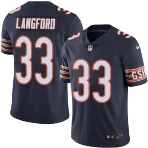 68623f1380494_1 Bears #33 Jeremy Langford Navy Blue Men's Stitched NFL Limited Rush Jersey