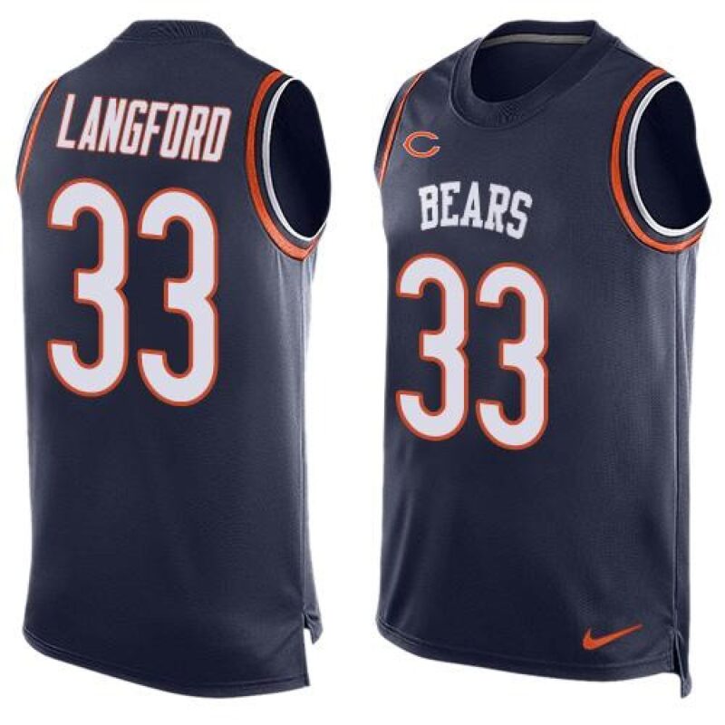 68623f16a7139_1 Bears #33 Jeremy Langford Navy Blue Team Color Men's Stitched NFL Limited Tank Top Jersey
