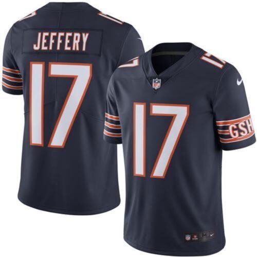 Bears #17 Alshon Jeffery Navy Blue Men's Stitched NFL Limited Rush Jersey