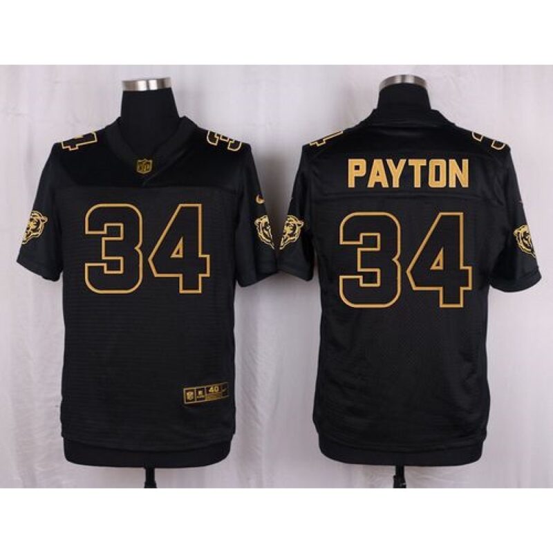 68624160b83e5_1 Bears #34 Walter Payton Black Men's Stitched NFL Elite Pro Line Gold Collection Jersey