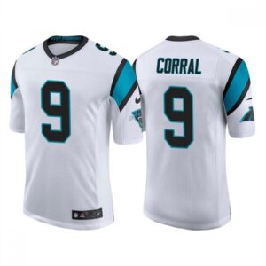 6862424b43456_1 Men's Carolina Panthers #9 Matt Corral 2022 White Stitched Jersey