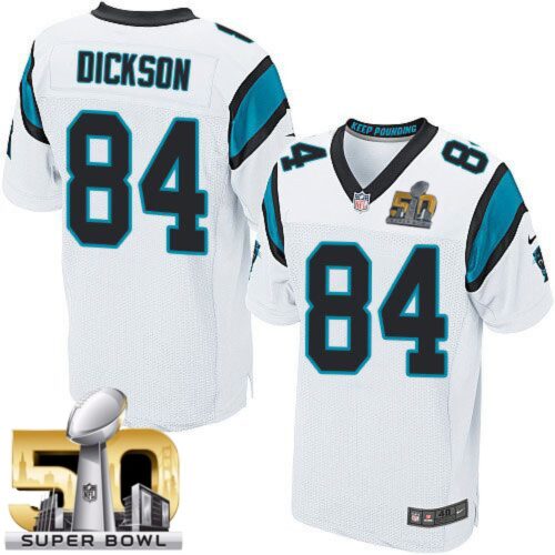 6862429257af8_1 Panthers #84 Ed Dickson White Super Bowl 50 Men's Stitched NFL Elite Jersey