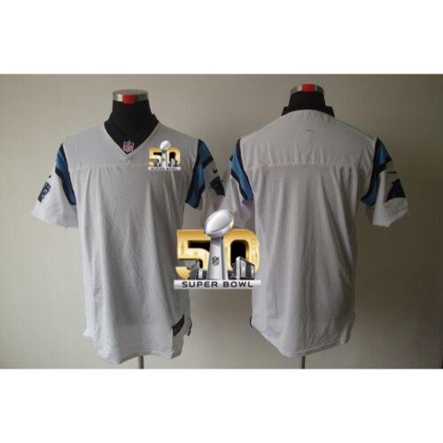 686242b3b88a1_1 Panthers Blank White Super Bowl 50 Men's Stitched NFL Elite Jersey