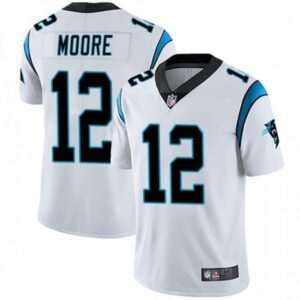 686242c3a5a48_1 Men's Carolina Panthers #12 DJ Moore White Vapor Untouchable Limited Stitched Jersey