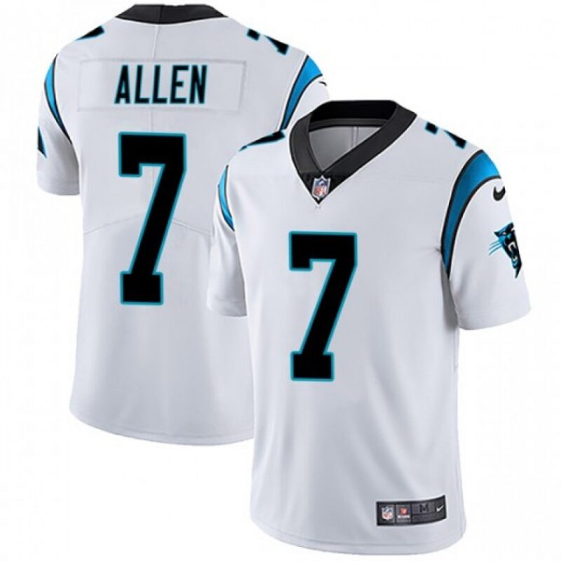 686242f20cb31_1 Men's Carolina Panthers #7 Kyle Allen White Vapor Untouchable NFL Limited Stitched Jersey