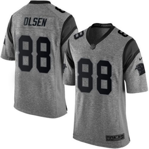 6862432ef2c29_1 Panthers #88 Greg Olsen Gray Men's Stitched NFL Limited Gridiron Gray Jersey