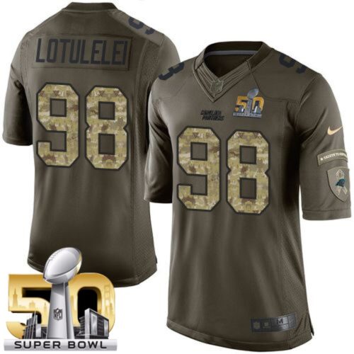 6862439b3272a_1 Panthers #98 Star Lotulelei Green Super Bowl 50 Men's Stitched NFL Limited Salute to Service Jersey