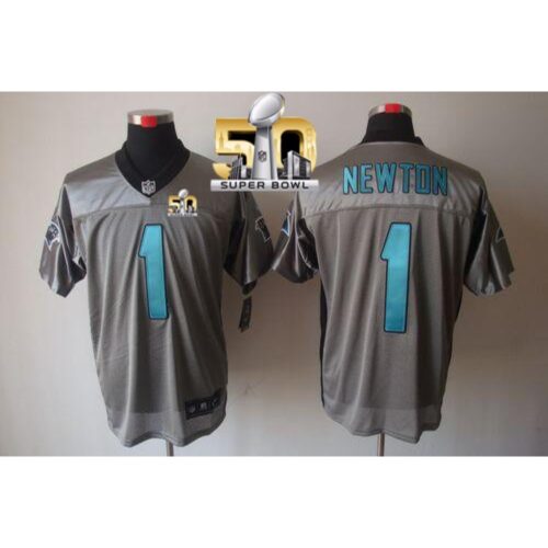 686243ae776dd_1 Panthers #1 Cam Newton Grey Shadow Super Bowl 50 Men's Stitched NFL Elite Jersey