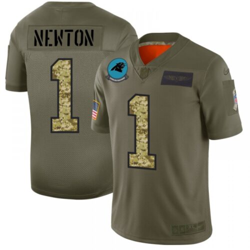 686243be8cc37_1 Men's Carolina Panthers #1 Cam Newton 2019 Olive/Camo Salute To Service Limited Stitched NFL Jersey