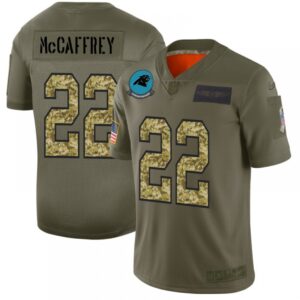 686243ce27357_1 Men's Carolina Panthers #22 Christian McCaffrey 2019 Olive/Camo Salute To Service Limited Stitched NFL Jersey