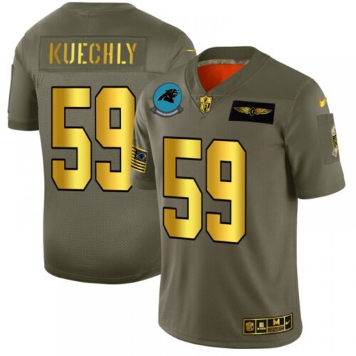 686243e74c687_1 Men's Carolina Panthers #59 Luke Kuechly 2019 Olive/Gold Salute To Service Limited Stitched NFL Jersey