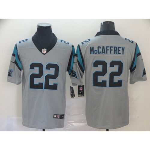 686243fe43397_1 Men's Carolina Panthers #22 Christian McCaffrey Silver Inverted Legend Stitched NFL Jersey