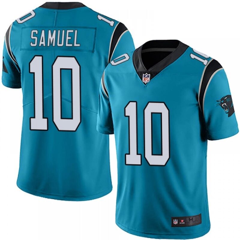 68624418ec595_1 Men's Carolina Panthers #10 Curtis Samuel Blue Vapor Untouchable Limited Stitched Jersey