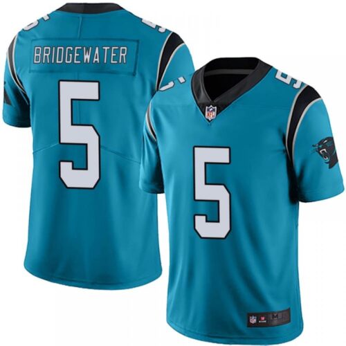 686244539094b_1 Men's Carolina Panthers #5 Teddy Bridgewater Blue Vapor Limited Stitched Jersey