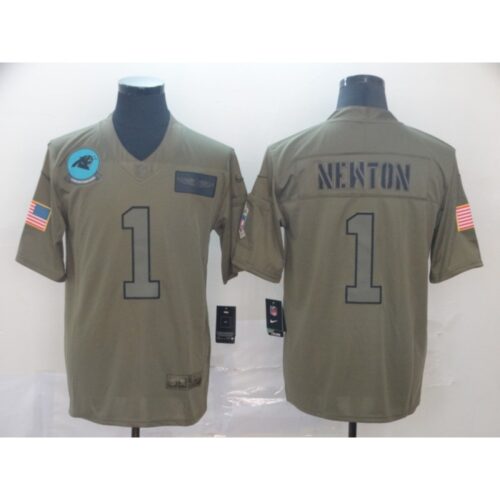 686244afc9c60_1 Men's Carolina Panthers #1 Cam Newton 2019 Camo Salute To Service Limited Stitched NFL Jersey
