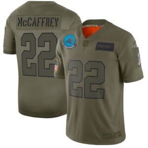 686244b313c37_1 Men's Carolina Panthers #22 Christian McCaffrey 2019 Camo Salute To Service Limited Stitched NFL Jersey