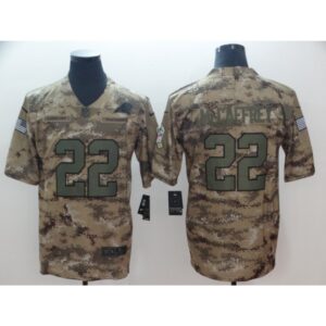 686244bd0ff29_1 Men's Carolina Panthers #22 Christian McCaffrey 2018 Camo Salute to Service Limited Stitched NFL Jersey