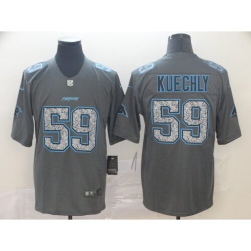686244dde380b_1 Men's Carolina Panthers #59 Luke Kuechly 2019 Gray Fashion Static Limited Stitched NFL Jersey