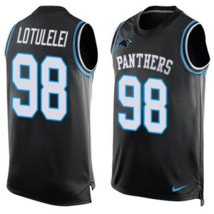686244f4dc3f6_1 Panthers #98 Star Lotulelei Black Team Color Men's Stitched NFL Limited Tank Top Jersey