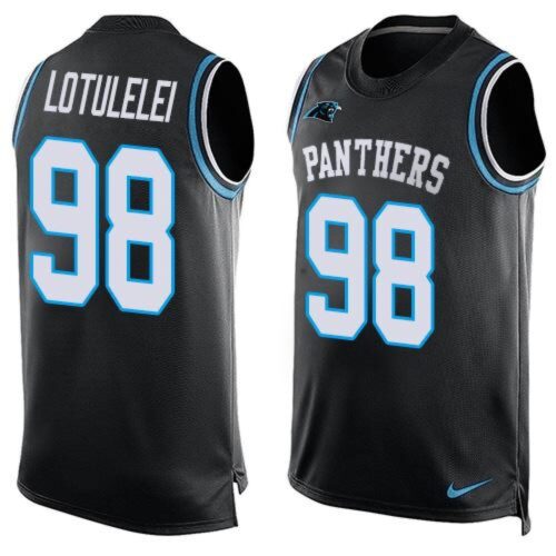 686244f4dc3f6_1 Panthers #98 Star Lotulelei Black Team Color Men's Stitched NFL Limited Tank Top Jersey