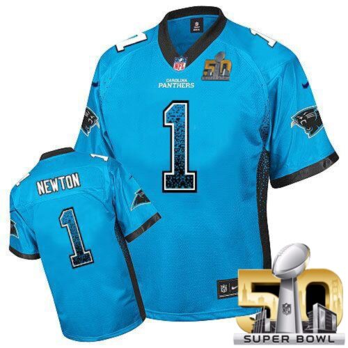 6862452c1ed92_1 Panthers #1 Cam Newton Blue Alternate Super Bowl 50 Men's Stitched NFL Elite Drift Fashion Jersey