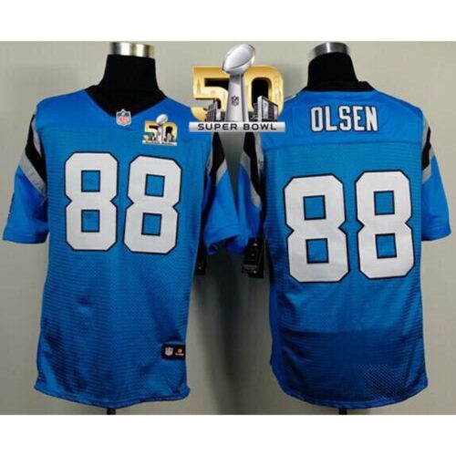 6862458ae6a2d_1 Panthers #88 Greg Olsen Blue Alternate Super Bowl 50 Men's Stitched NFL Elite Jersey