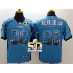 6862459b78aaa_1 Panthers #98 Star Lotulelei Blue Alternate Super Bowl 50 Men's Stitched NFL Elite Drift Fashion Jersey