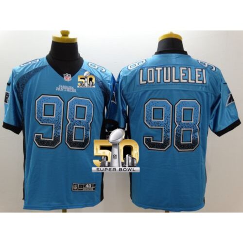 6862459b78aaa_1 Panthers #98 Star Lotulelei Blue Alternate Super Bowl 50 Men's Stitched NFL Elite Drift Fashion Jersey