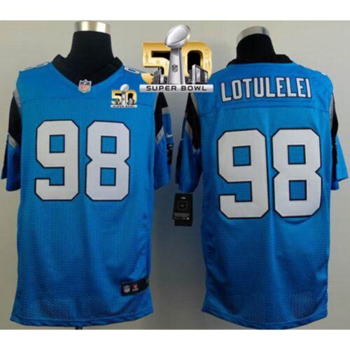 6862459ebebd8_1 Panthers #98 Star Lotulelei Blue Alternate Super Bowl 50 Men's Stitched NFL Elite Jersey