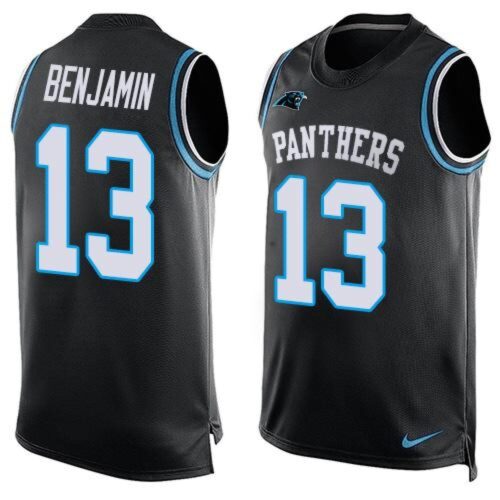 686245b2c633b_1 Panthers #13 Kelvin Benjamin Black Team Color Men's Stitched NFL Limited Tank Top Jersey